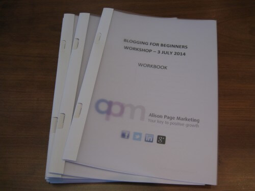 Blogging for Beginners Workbook